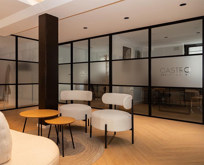 Interior del despacho Castro Abogados en Palma de Mallorca